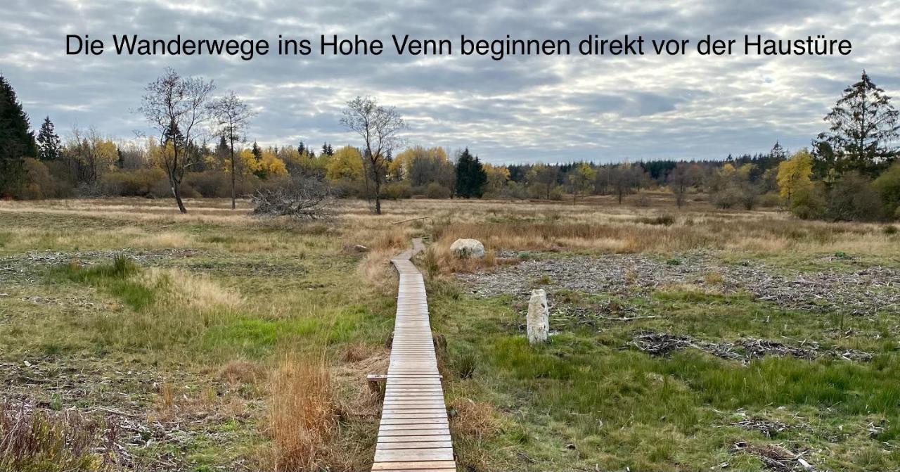 Hof Vierzehnender Im Hohen Venn - 70Qm Fachwerk-Studio - Grosses Wohn-Schlafzimmer Mit Dachterrasse Und Kaminofen - Separate Kueche - Perfekt Fuer Paare - Monschau - Eifel - Hunde Willkommen - Islandpferde エクステリア 写真